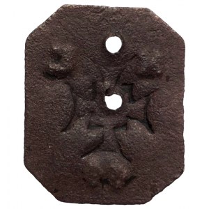 Řád Německých rytířů 19. stol., Fe účelová známka osmihranná 41x33mm R