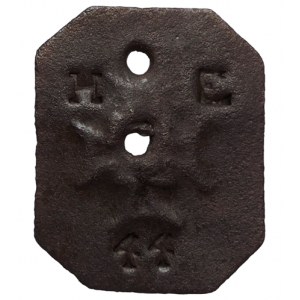 Řád Německých rytířů 19. stol., Fe účelová známka osmihranná 41x33mm R