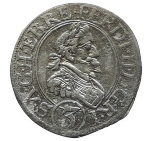 Ferdinand II. 1619-1637, 3 krejcar 1630 St.Vitus