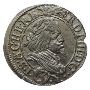 Ferdinand III. 1637-1657, 3 krejcar 1644 Graz