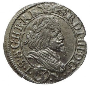 Ferdinand III. 1637-1657, 3 krejcar 1644 Graz