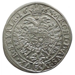 Leopold I. 1657-1705, XV krejcar 1663 Graz