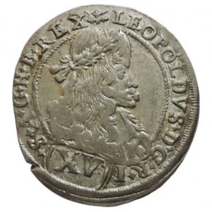 Leopold I. 1657-1705, XV krejcar 1675 IAN Graz