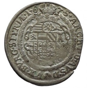 Leopold I. 1657-1705, XV krejcar 1675 IAN Graz
