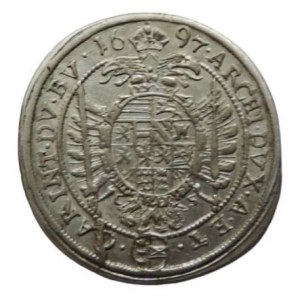Leopold I. 1657-1705, XV krejcar 1697 Sv. Vít R