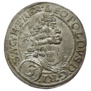 Leopold I. 1657-1705, 3 krejcar 1670 Vídeň