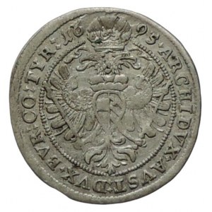 Leopold I. 1657-1705, 3 krejcar 1695 Vídeň dr.vada