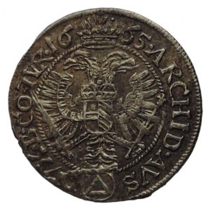 Leopold I. 1657-1705, 3 Krejcar 1665 Neuburg - Triangel