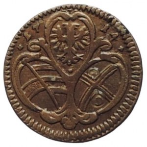 Karel VI. 1711-1740, 2 fenik 1714 Vídeň