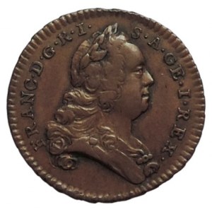 František I. Lotrinský 1745-1765, fenik (1/4 krejcar) 1759 W-I Vídeň patina