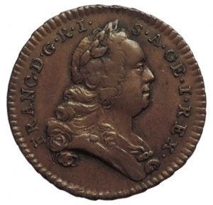 Francesco I di Lorena 1745-1765, fenik (1/4 kreuzar) 1759 W-I Vienna patina