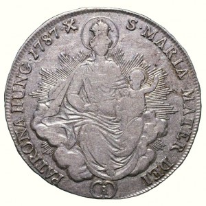 Giuseppe II. 1780-1790, 1/2 tallero 1787 A