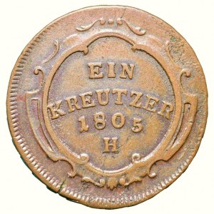 František II. 1792-1835, Cu 1 krejcar 1805 H
