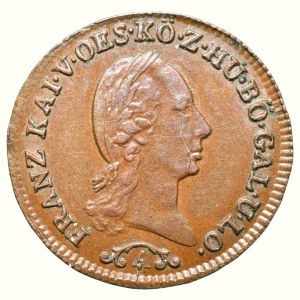 Francesco II. 1792-1835, Cu 1/4 krejcar 1812 A