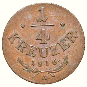 František II. 1792-1835, Cu 1/4 krejcar 1816 A