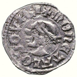 Luigi d'Angiò 1342-1382, denario Huszár 547