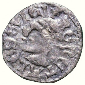 Louis of Anjou 1342-1382, denarius Huszár 547