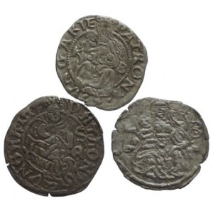 Ludvík Jagellonský, denár 1524 + Vladislav Jag.