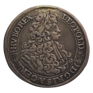 Leopold I., 1/2 tolar 1701 KB stopa