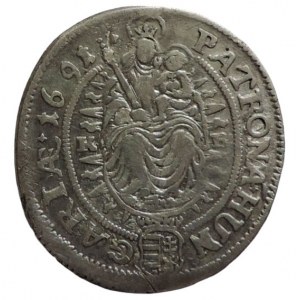 Leopold I., XV Krejcar 1691 KB