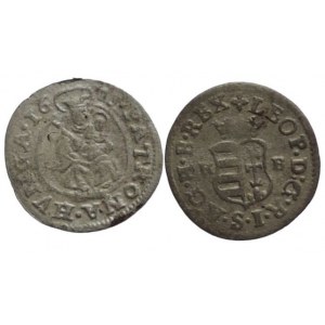 Leopold I., denár 1676 KB + duarius 1703 KB/PH 2ks