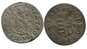 Leopold I., denarius 1676 KB + duarius 1703 KB/PH 2pcs