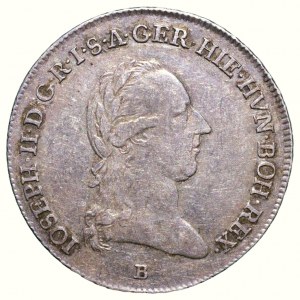 Josef II. 1780-1790, 1/4 tolar křížový 1789 B