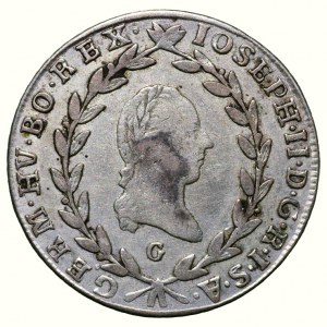 Giuseppe II. 1780-1790, 20 krejcar 1786 G