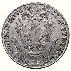Giuseppe II. 1780-1790, 20 krejcar 1786 G