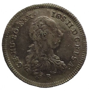 Joseph II. 1780-1790, 3 krejcar 1782 B RR