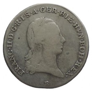 František II. 1792-1835, 1/4 tolar 1797 B