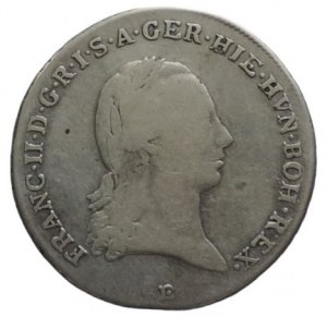 Francis II. 1792-1835, 1/4 thaler 1797 B