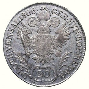 Francis II. 1792-1835, 20 krejcar 1806 B