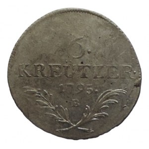 Francis II. 1792-1835, 6 krejcar 1795 B