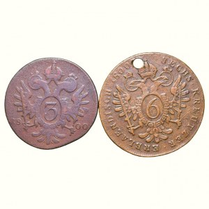 Francis II. 1792-1835, Cu 6 krejcar 1800 B