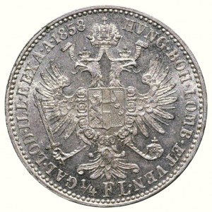 FJI 1848-1916, 1/4 zlatník 1858 A