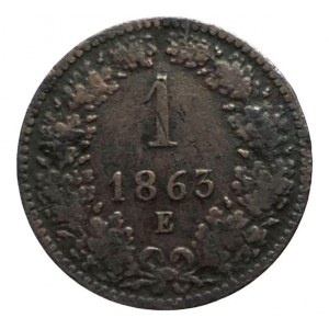 FJI 1848-1916, 1 krejcar 1863 E R