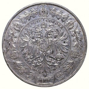 FJI 1848-1916, 5 kor. 1907 b.z.