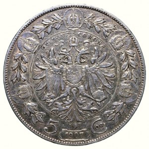 FJI 1848-1916, 5 kor. 1907 b.z.