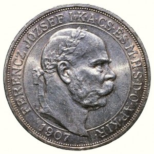 FJI 1848-1916, 5 kor. 1907 KB - korunovační