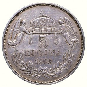 FJI 1848-1916, 5 kor. 1908 KB