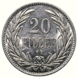FJI 1848-1916, 20 fillér 1914 KB