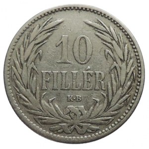 FJI 1848-1916, 10 Fillér 1892 KB R