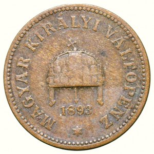 FJI 1848-1916, 2 fillér 1893 KB