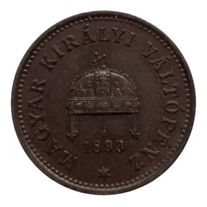 FJI 1848-1916, 1 fillér 1893 KB