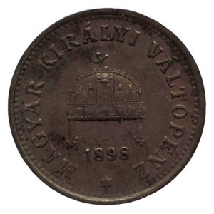 FJI 1848-1916, 1 fillér 1898 KB R