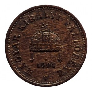 FJI 1848-1916, 1 Fillér 1901 KB R