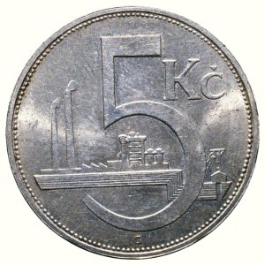 Czechoslovakia 1918-1938, 5 CZK 1929