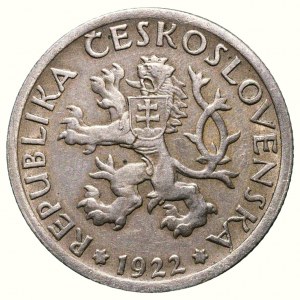 Czechoslovakia 1918-1938, 1 CZK 1922