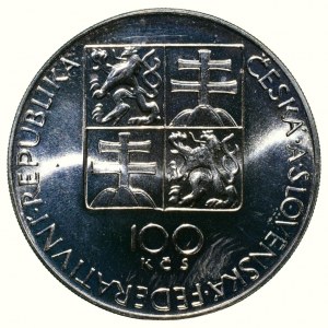 ČSR, 100 Kč 1991 Stavovské divadlo - Mozart